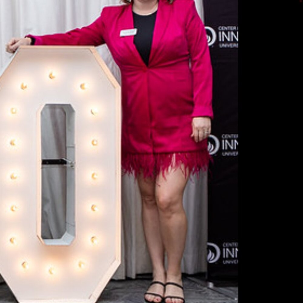 Adrianna Papell Tuxedo Dress in a Deep Berry